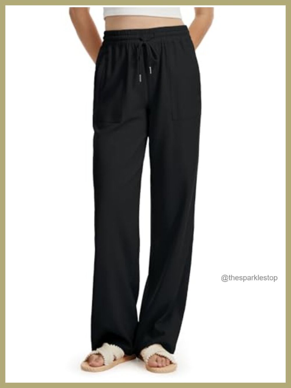 Tall Women's Wide Leg Linen Palazzo Pants 32 34 36 Inseam Summer Beach
